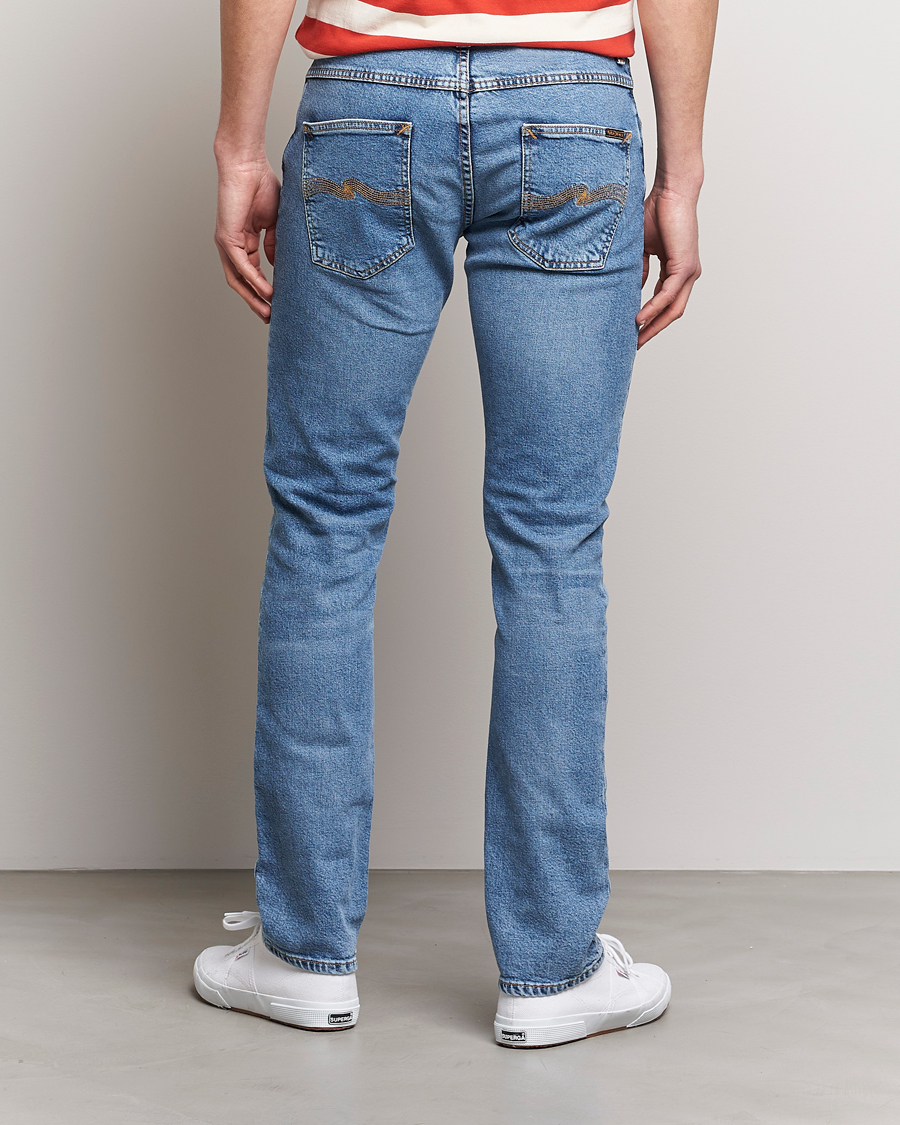Uomini | Jeans | Nudie Jeans | Grim Tim Jeans Worn Pale Blue