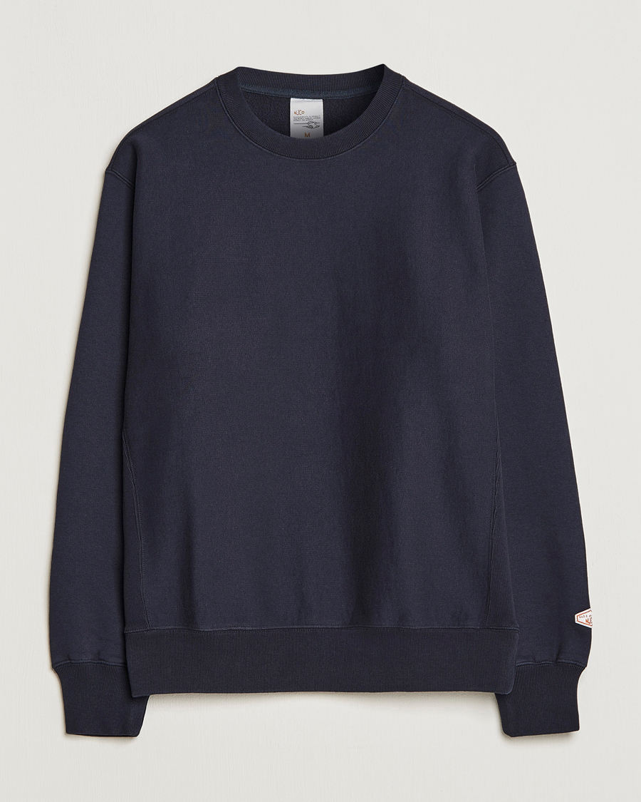 Uomini | Maglieria | Nudie Jeans | Hasse Crew Neck Sweatshirt Navy