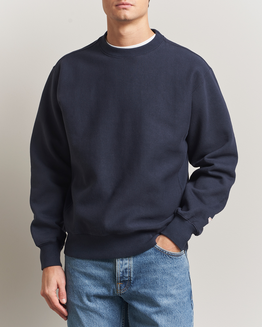 Uomini | Maglieria | Nudie Jeans | Hasse Crew Neck Sweatshirt Navy