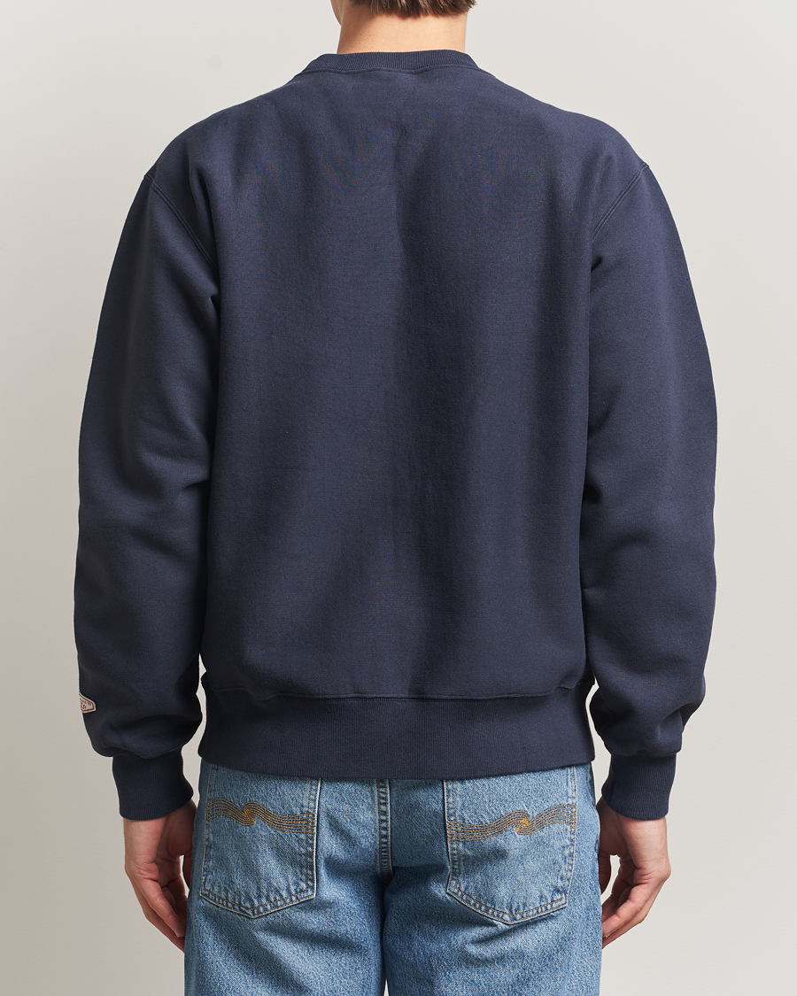 Uomini | Maglieria | Nudie Jeans | Hasse Crew Neck Sweatshirt Navy