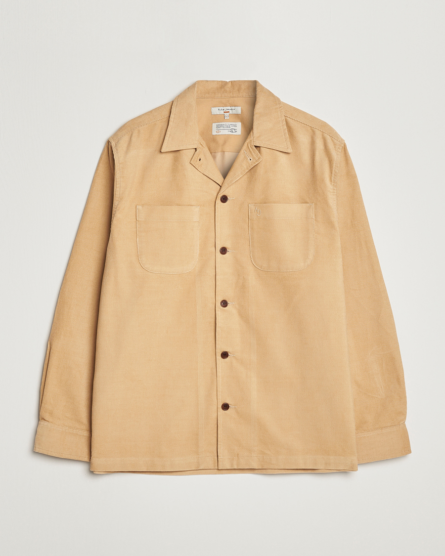 Uomini | Camicie | Nudie Jeans | Vincent Cord Overshirt Faded Sun