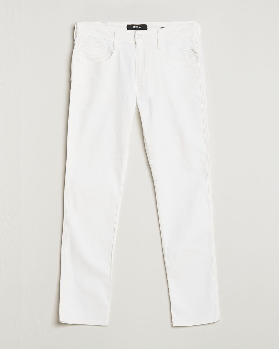 Uomini | Jeans | Replay | Anbass Stretch Jeans White