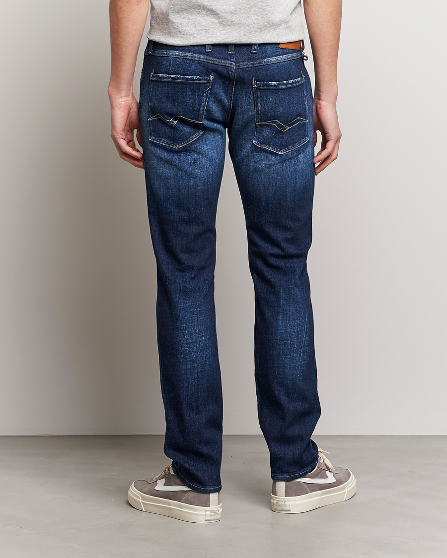 Uomini | Jeans | Replay | Anbass Power Stretch 1 Year Wash Jeans Dark Blue