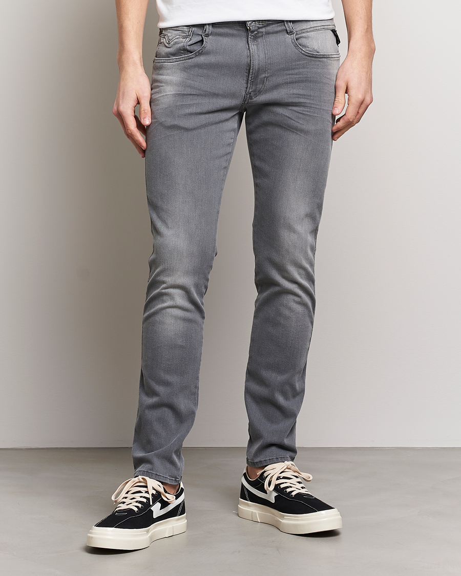 Uomini | Jeans | Replay | Anbass Hyperflex Recyceled 360 Jeans Washed Grey