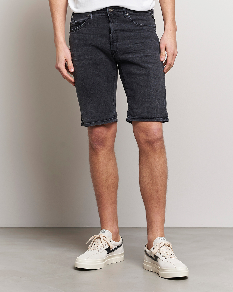 Uomini | Pantaloncini | Replay | RBJ901 Super Stretch Bio Denim Shorts Washed Black