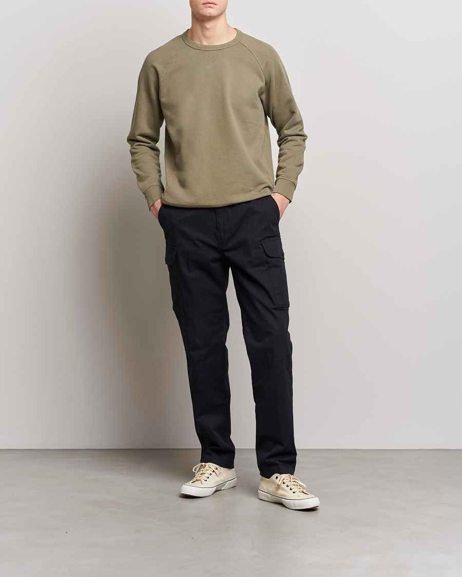 Uomini | Maglieria | Replay | Sartoriale Jersey Crew Neck Sweatshirt Sage Green