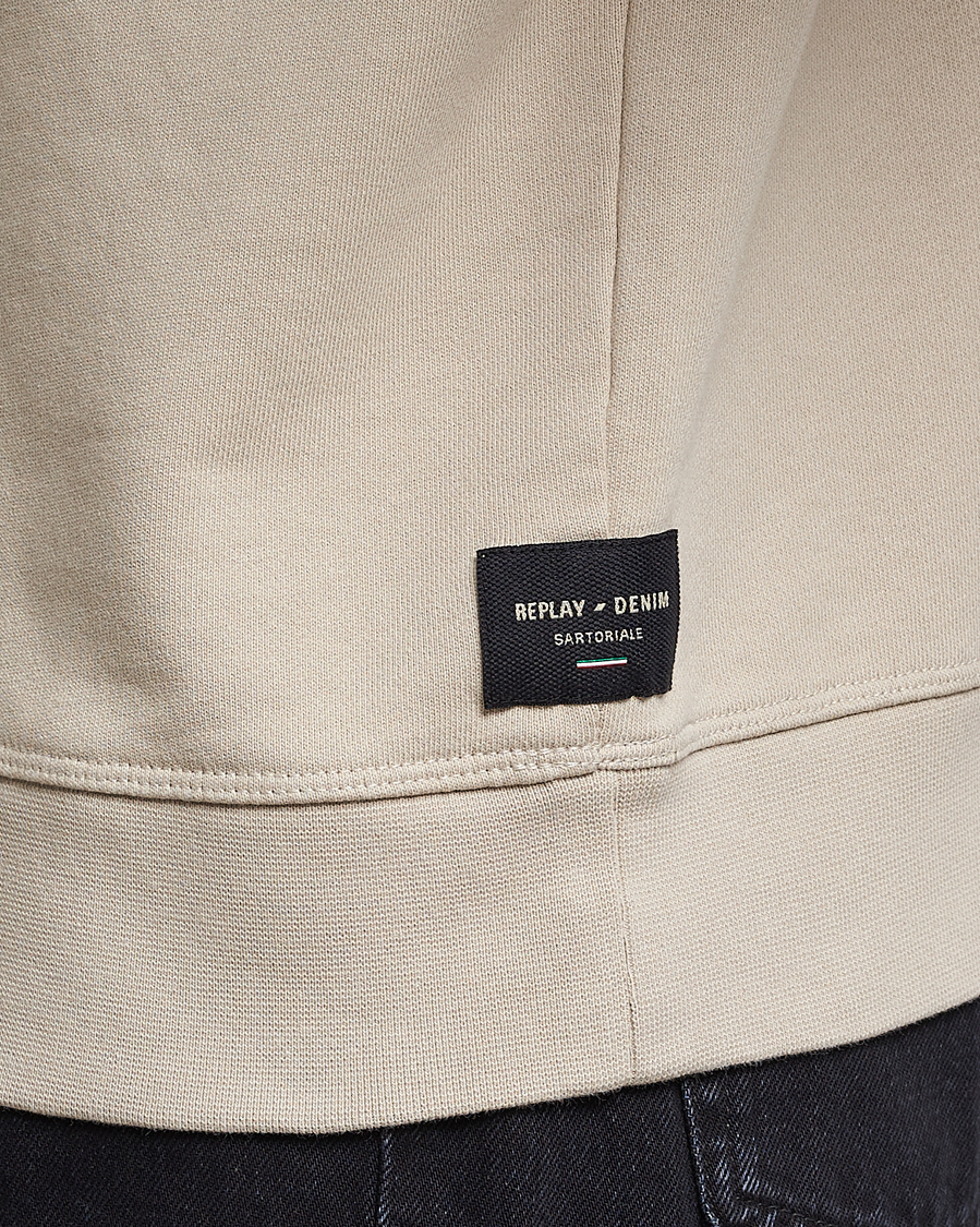 Uomini | Maglieria | Replay | Sartoriale Jersey Hoodie Cement