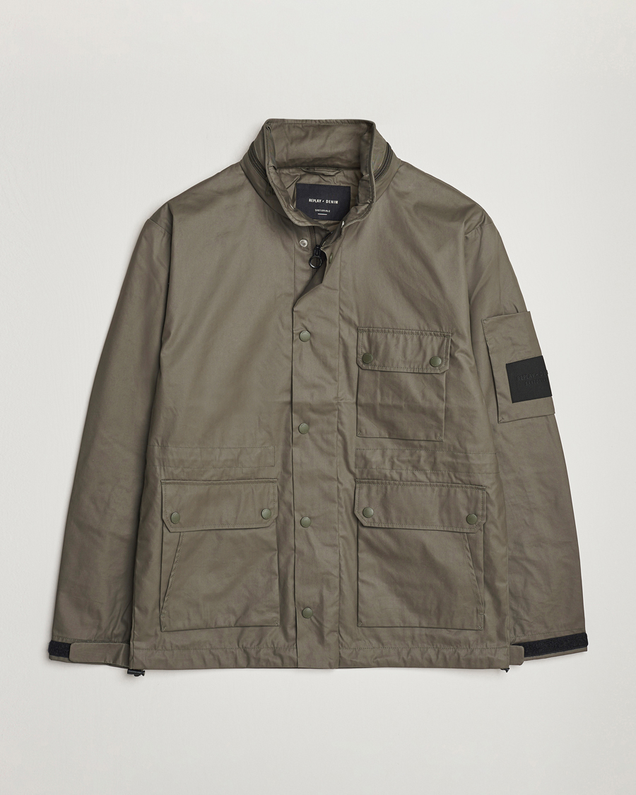 Uomini | Giacche | Replay | Sartoriale Coated Jacket Dark Green