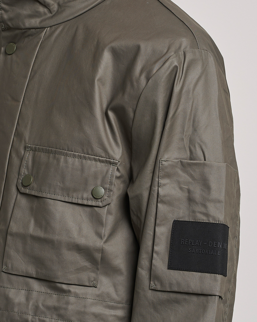 Uomini | Giacche | Replay | Sartoriale Coated Jacket Dark Green