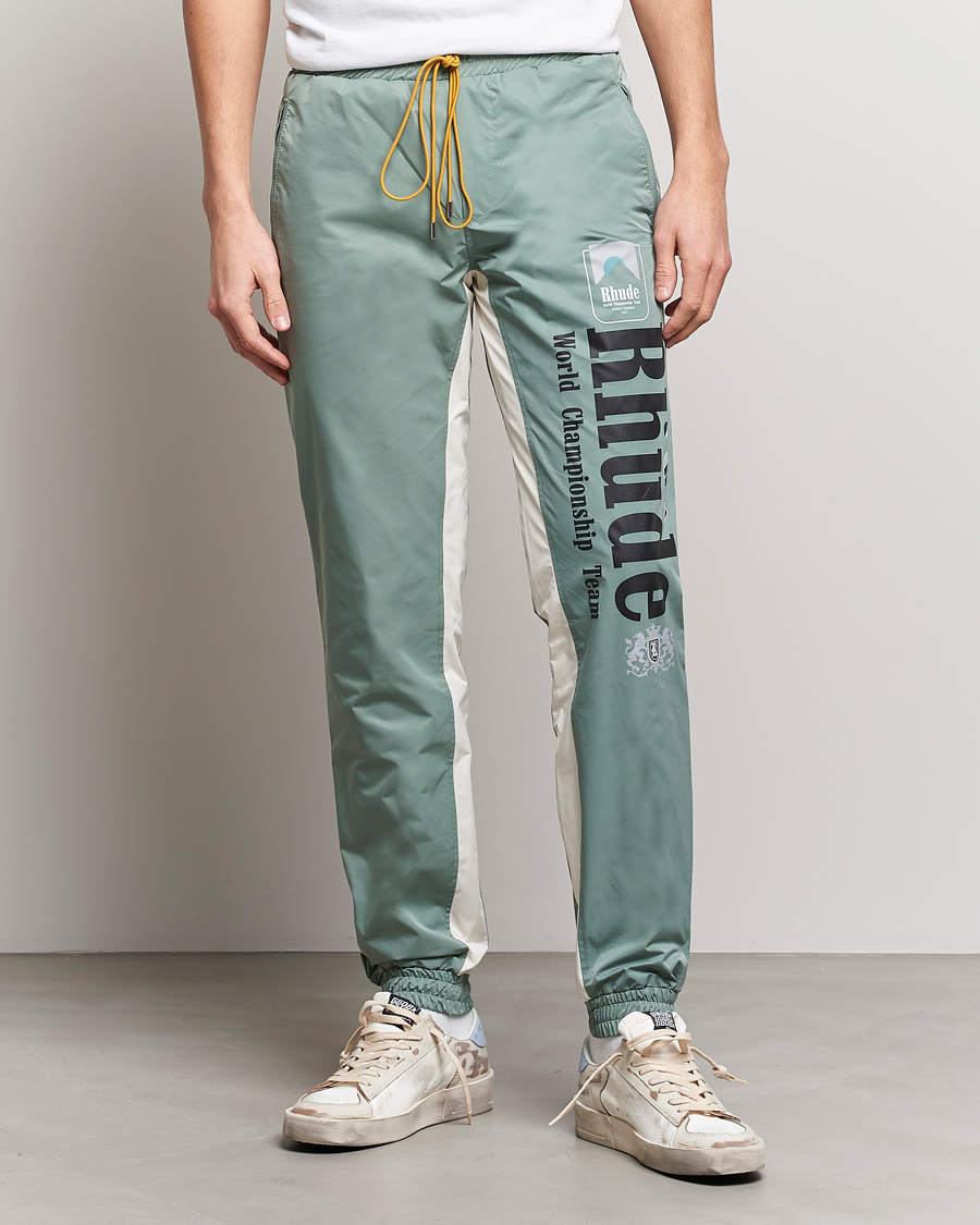 Uomini | Pantaloni | Rhude | Senna Flight Pants Ivory/Sage