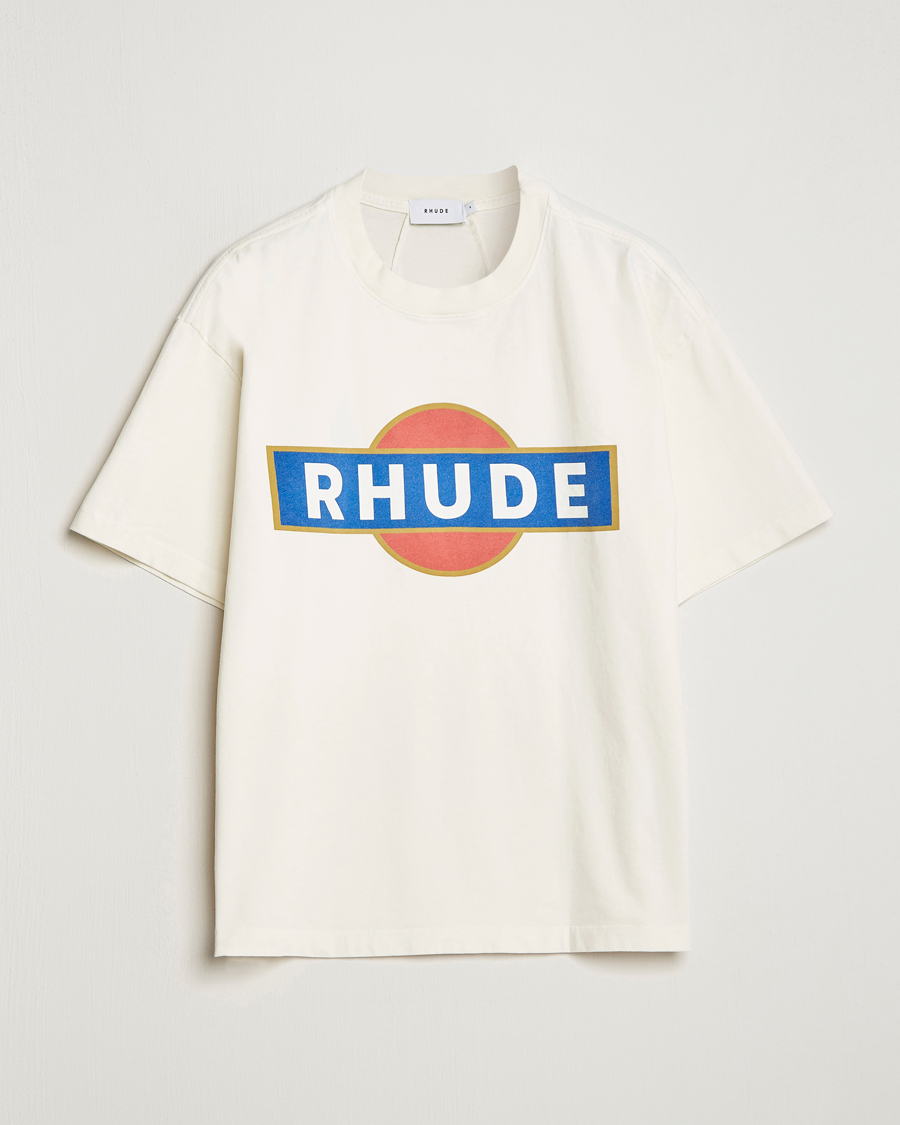 Uomini | T-shirt | Rhude | Vintage Racer T-Shirt White
