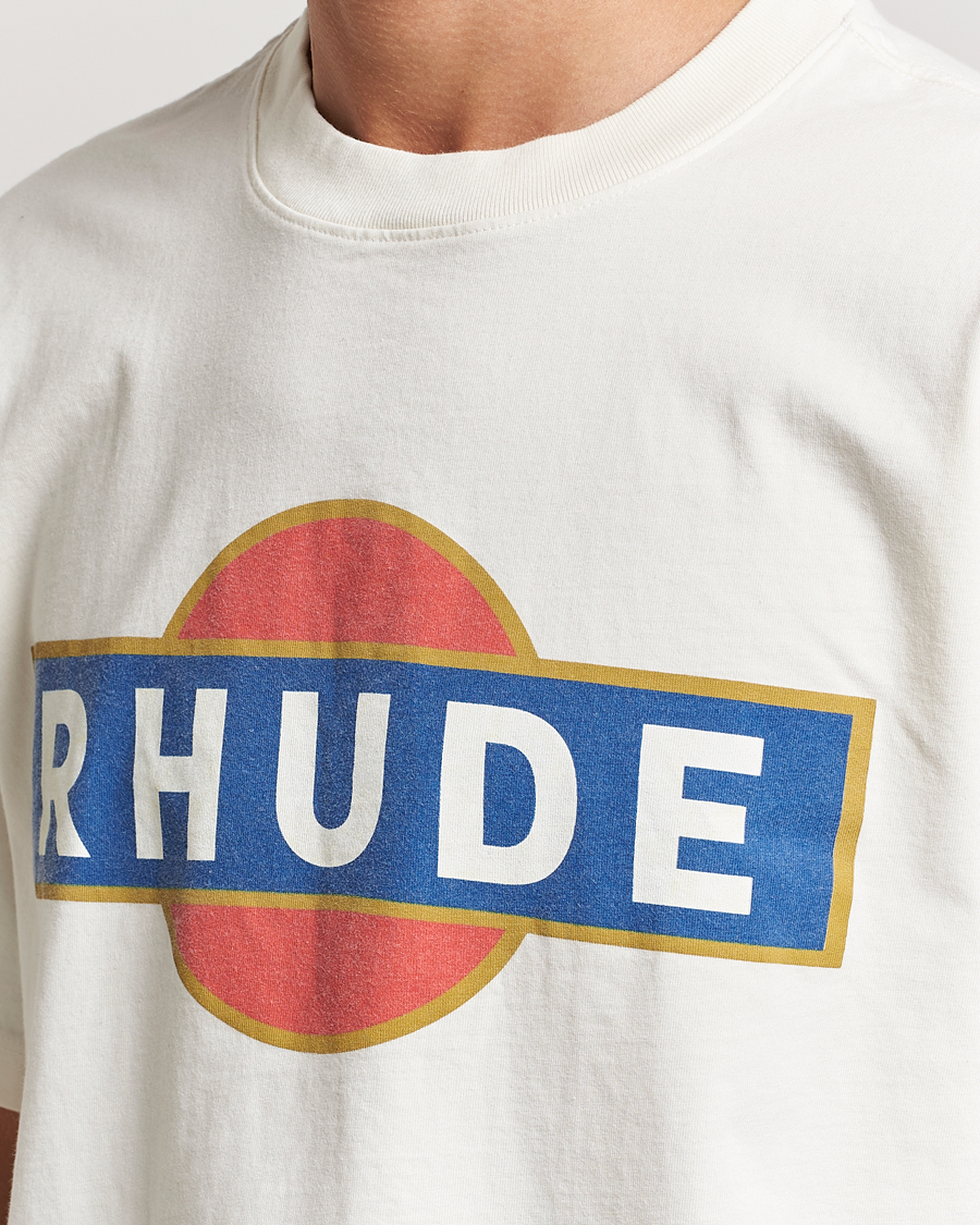 Uomini | T-shirt | Rhude | Vintage Racer T-Shirt White