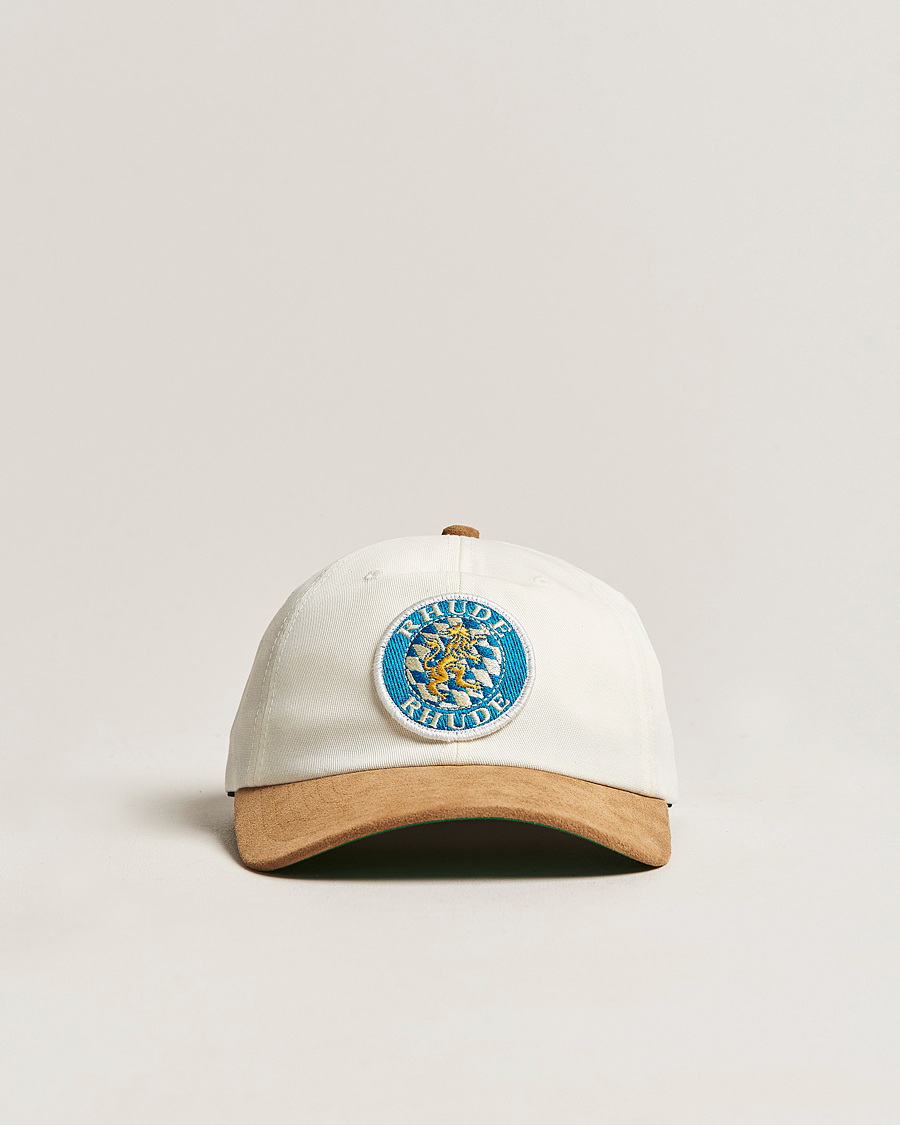 Uomini | Rhude Suede Crest Cap Beige | Rhude | Suede Crest Cap Beige