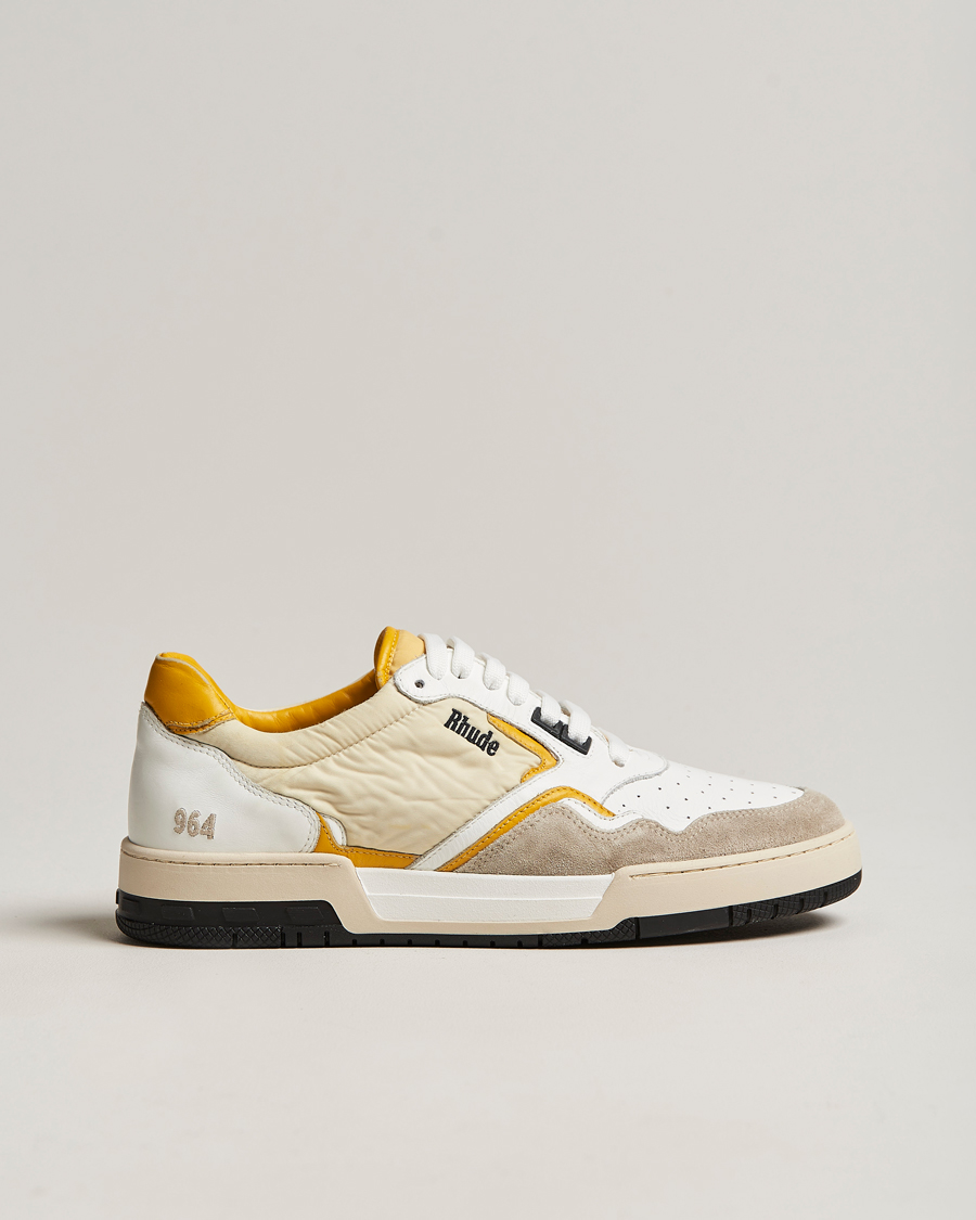Uomini | Rhude Racing Sneakers White/Beige | Rhude | Racing Sneakers White/Beige