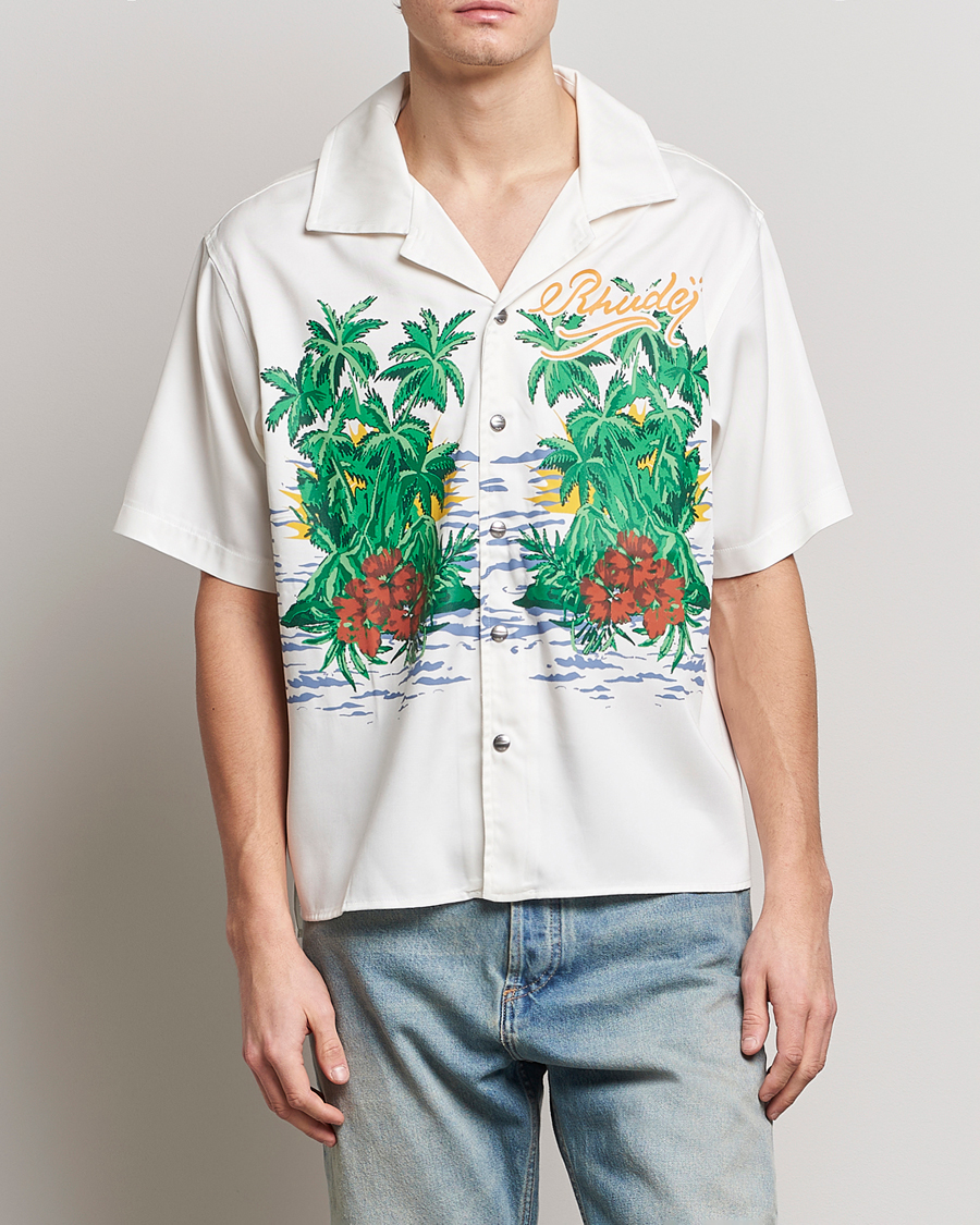 Uomini | Camicie | Rhude | Palmas Snap Shirt Off White