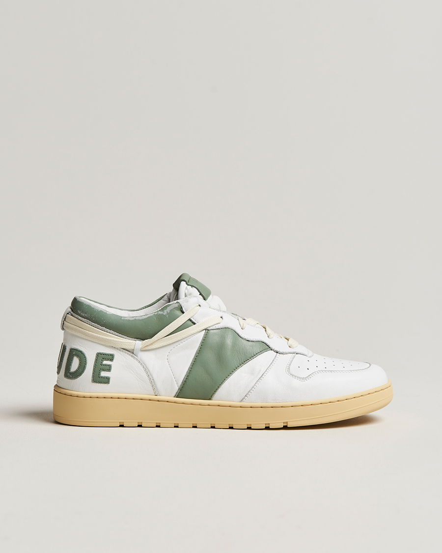 Uomini | Rhude Rhecess Sneakers White/Sage | Rhude | Rhecess Sneakers White/Sage