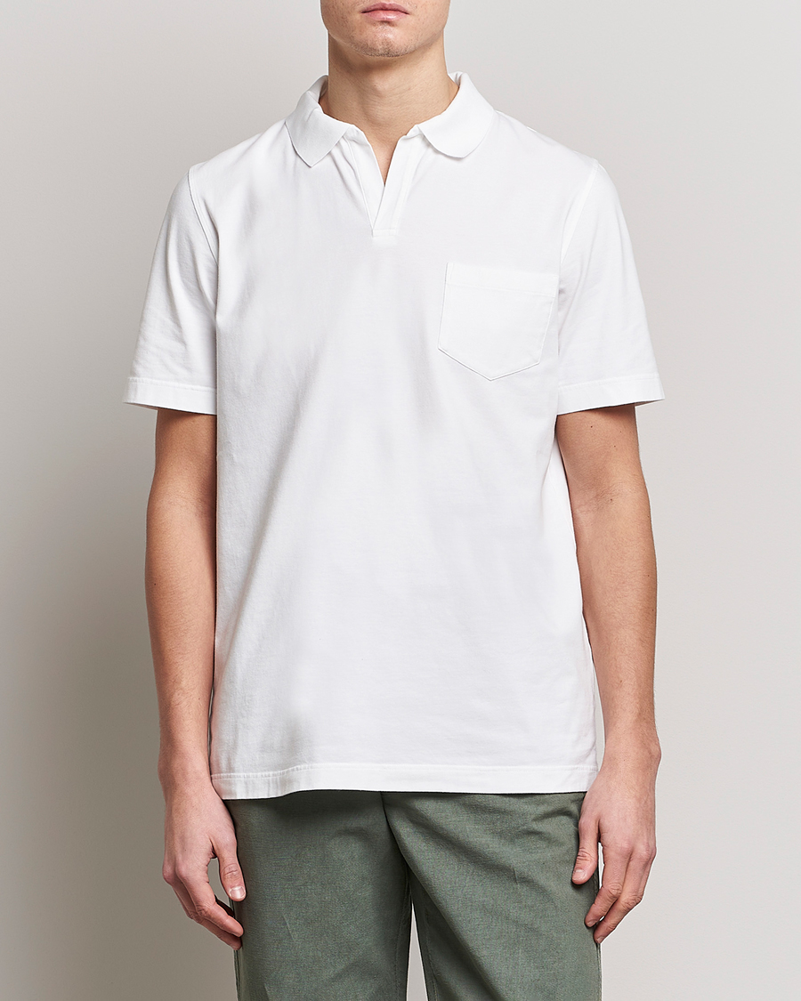 Uomini | Polo | SEASE | Short Sleeve Jersey Polo White