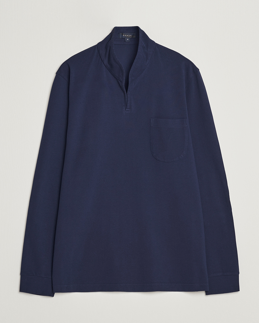 Uomini | Maglieria | SEASE | Elen Piquet Polo Navy