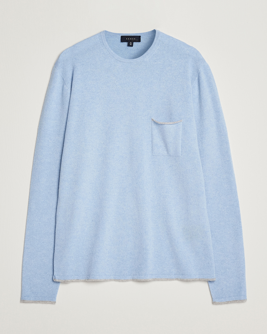 Uomini | Maglieria | SEASE | Shore 2.0 Cashmere Pullover Sky Blue