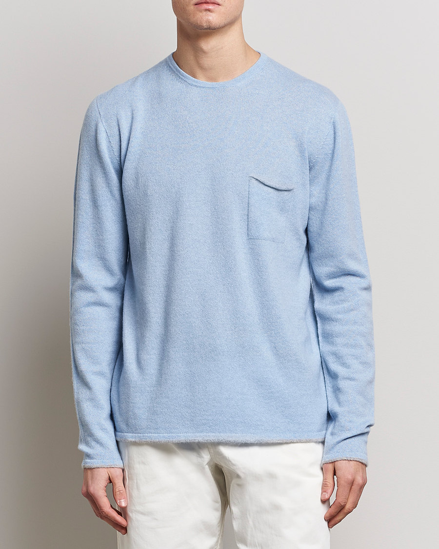 Uomini | Maglieria | SEASE | Shore 2.0 Cashmere Pullover Sky Blue