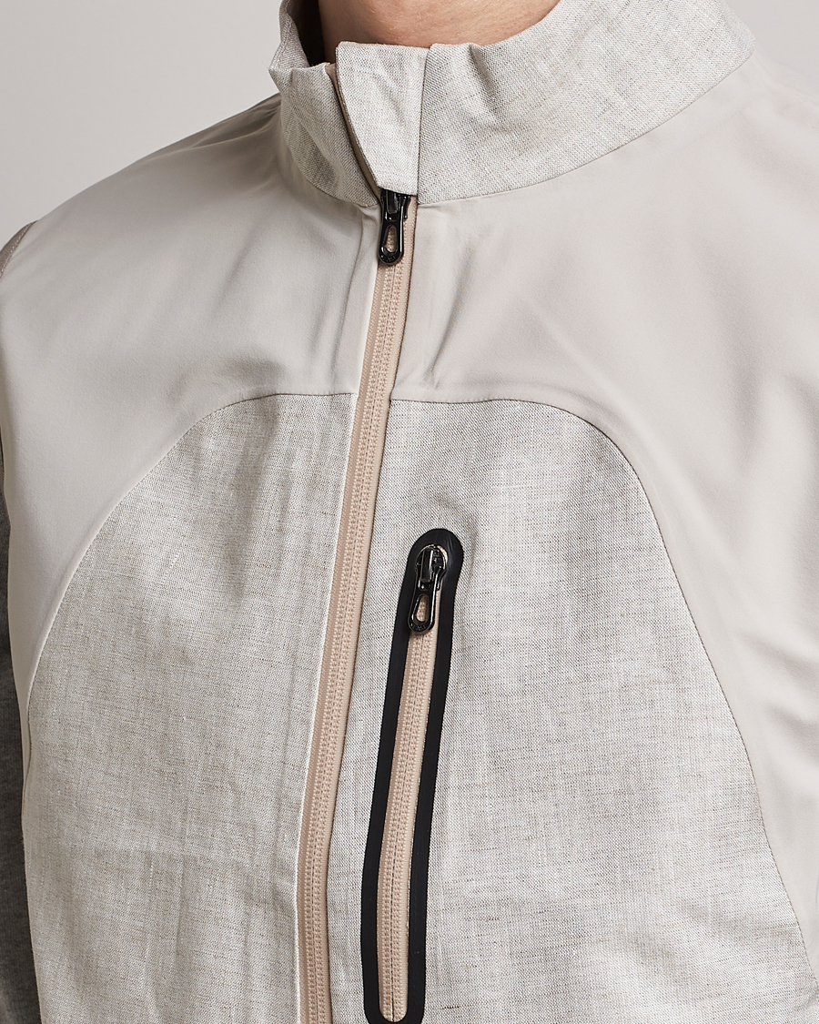 Uomini | Gilet | SEASE | V-8 Linen Gilet Light Beige