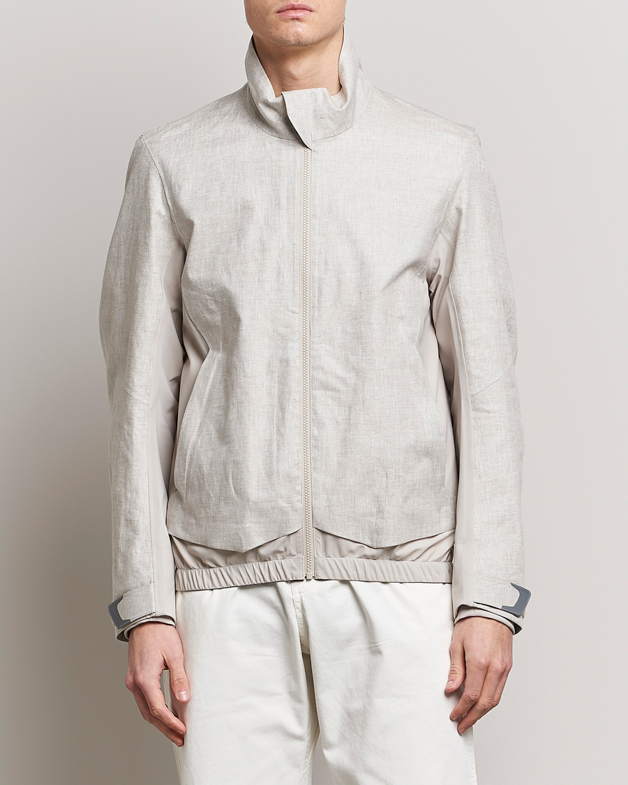 Uomini | Giacche | SEASE | Windseeker Linen Jacket Light Beige