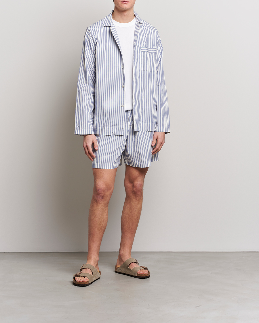 Uomini | Accappatoi & Pigiami | Tekla | Poplin Pyjama Shorts Skagen Stripes