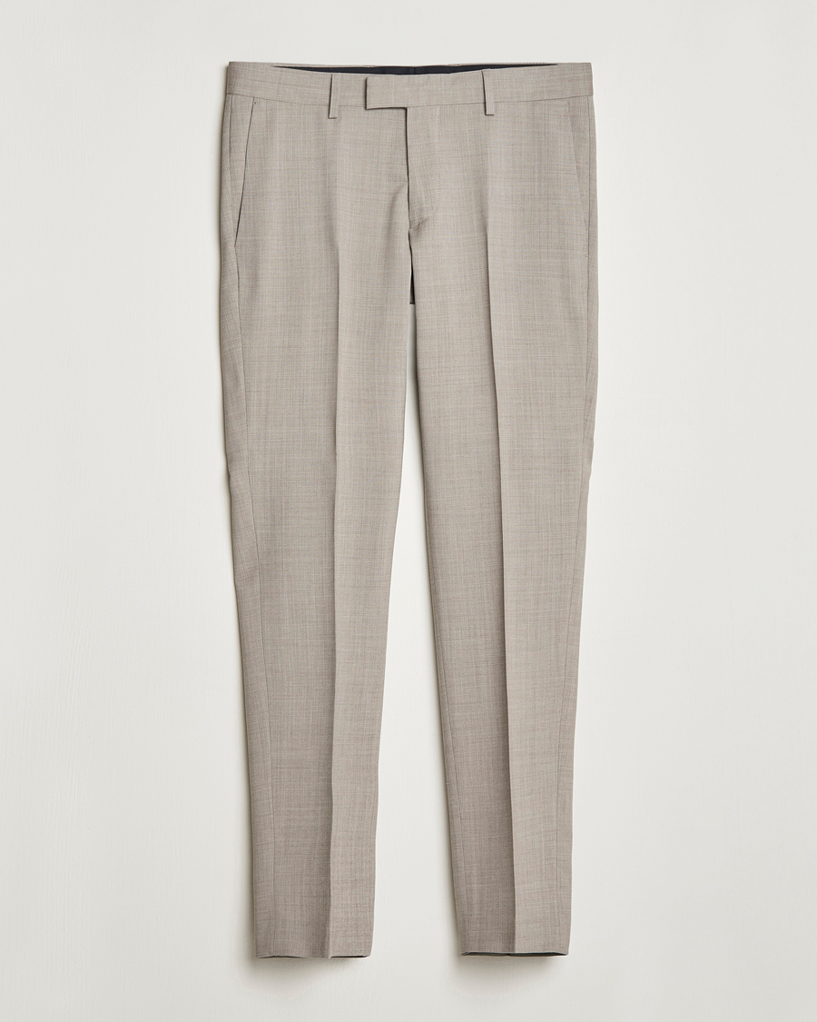 Uomini | Pantaloni | Tiger of Sweden | Tordon Wool Trousers Irish Cream
