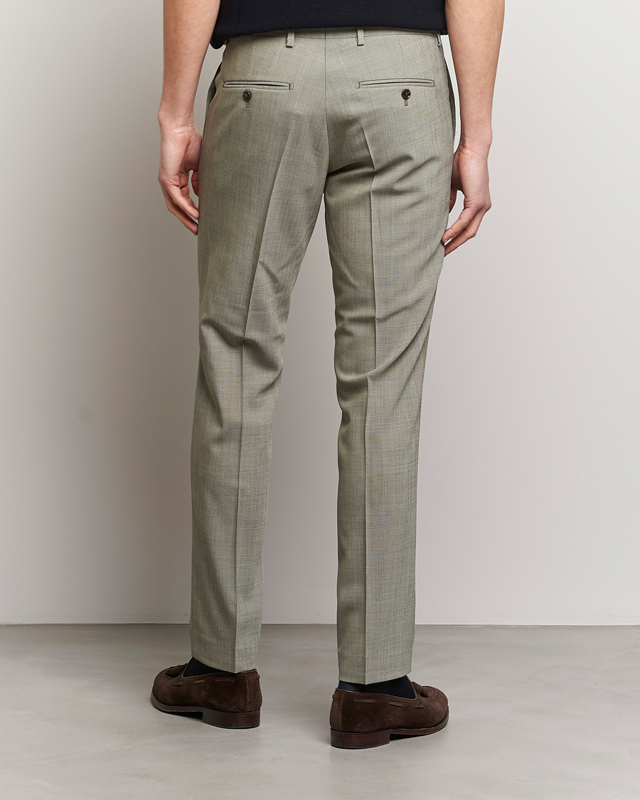 Uomini | Pantaloni | Tiger of Sweden | Tordon Wool Trousers Uniform Green
