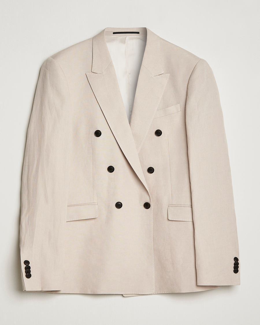 Uomini | Blazers | Tiger of Sweden | Heldin Linen Blazer Cream Sand