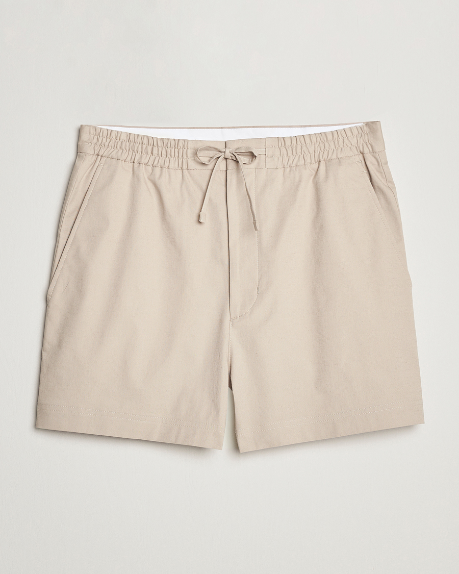 Uomini | Pantaloncini | Tiger of Sweden | Birch Linen Shorts Cream Sand