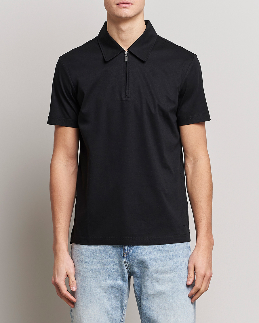 Uomini | Camicie | Tiger of Sweden | Laron Mercerized Cotton Shirt Black