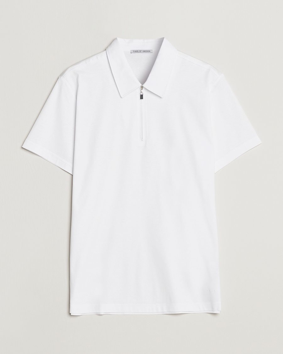 Uomini | Camicie | Tiger of Sweden | Laron Mercerized Cotton Shirt Pure White