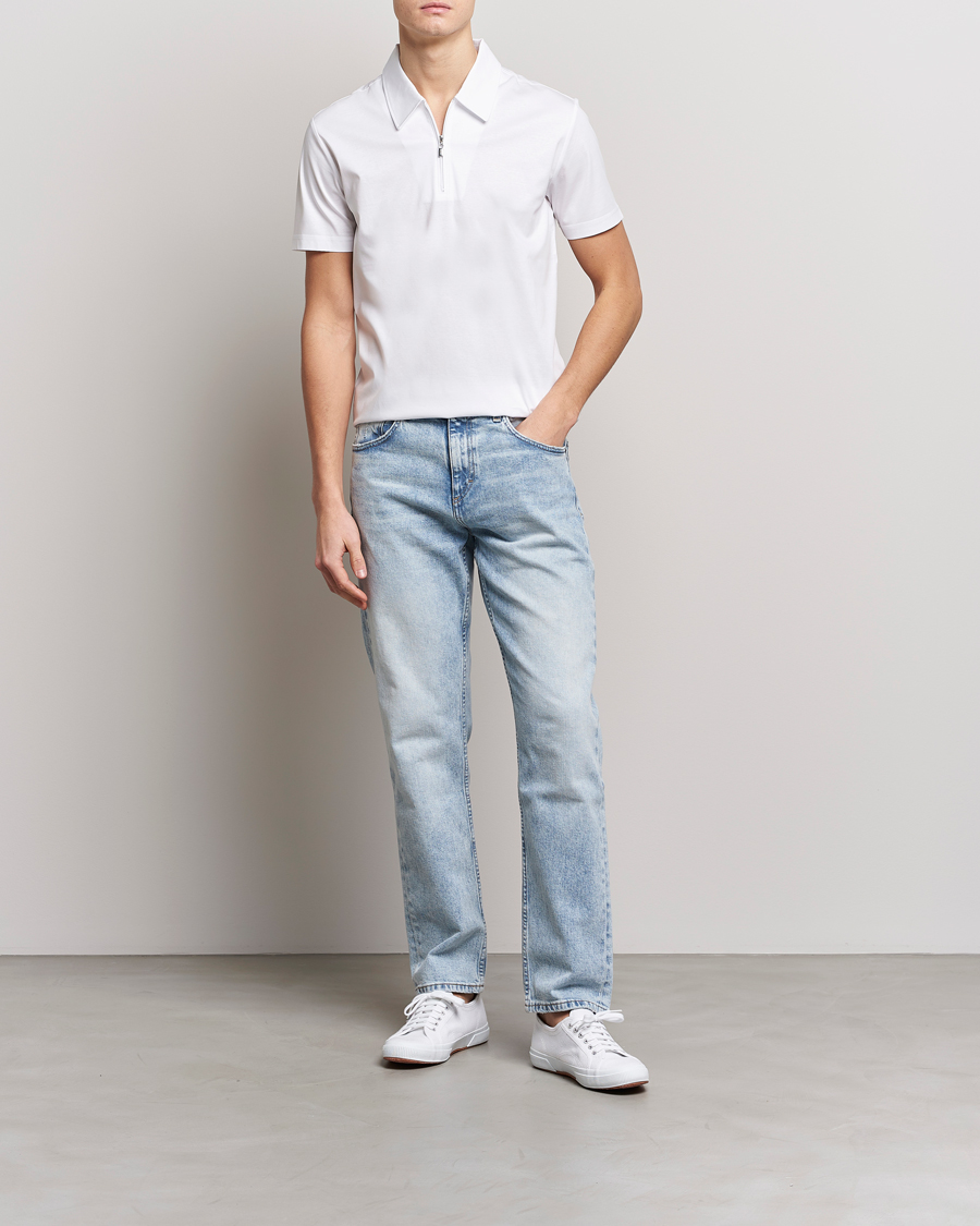 Uomini | Camicie | Tiger of Sweden | Laron Mercerized Cotton Shirt Pure White