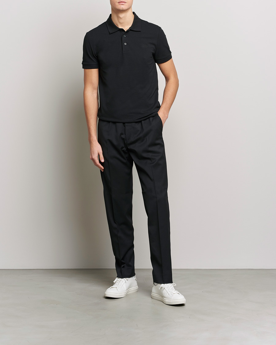 Uomini | Polo | Tiger of Sweden | Diaros Cotton Pique Black