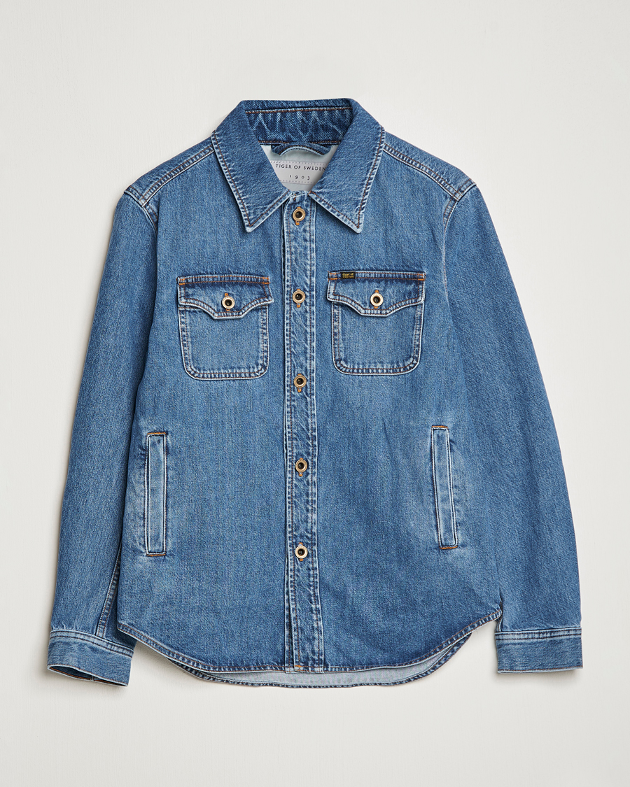 Uomini | Giacche | Tiger of Sweden | Get Denim Jacket Medium Blue