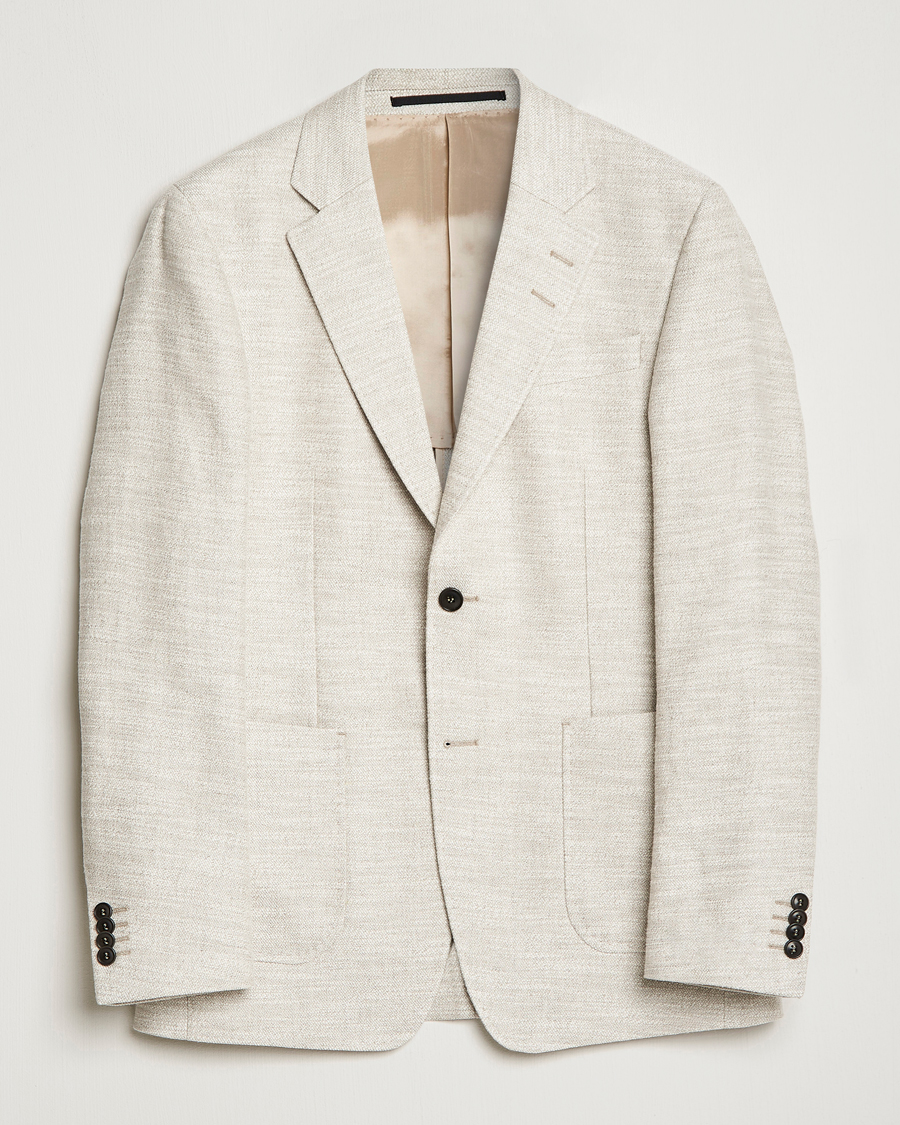 Uomini | Blazers | Tiger of Sweden | Jeffery Hampa Cotton Jacket Light Ivory