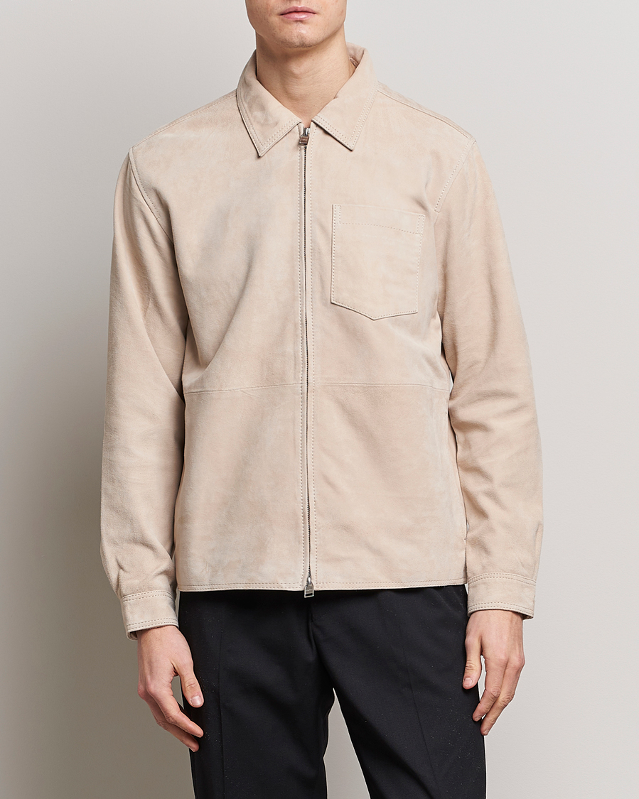 Uomini | Giacche | Tiger of Sweden | Lawson Suede Jacket Light Iory
