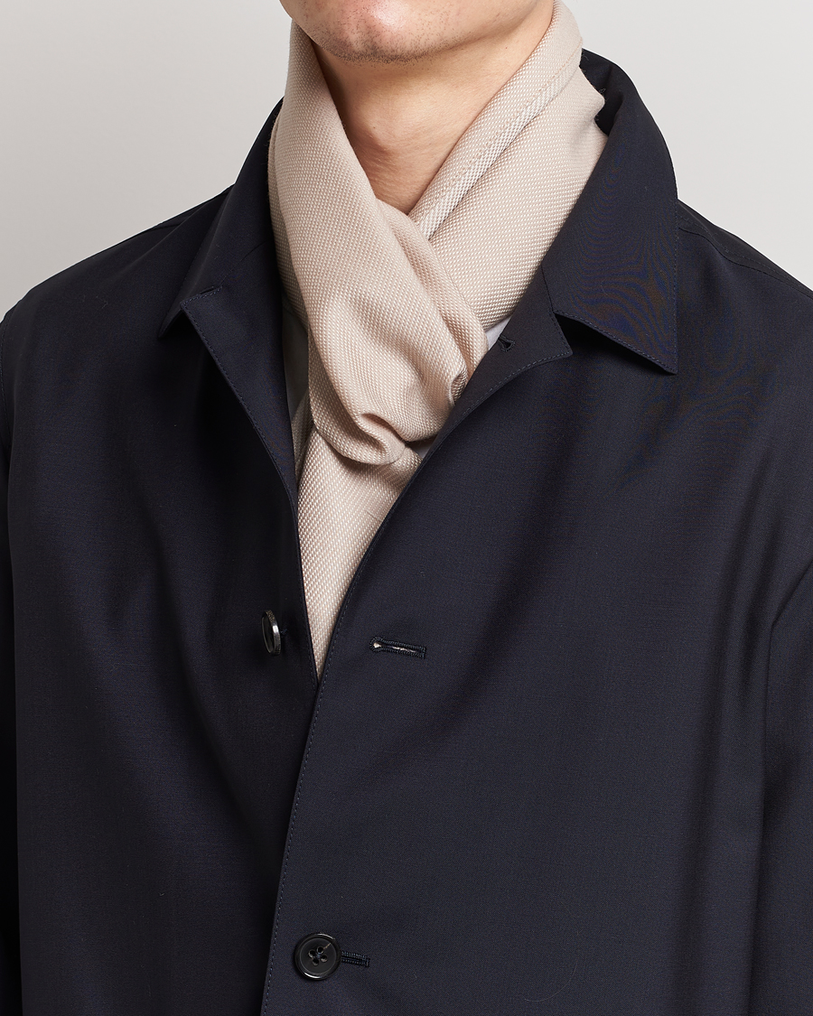 Uomini | Tiger of Sweden Salvor Wool Silk Scarf Dark Sand | Tiger of Sweden | Salvor Wool Silk Scarf Dark Sand