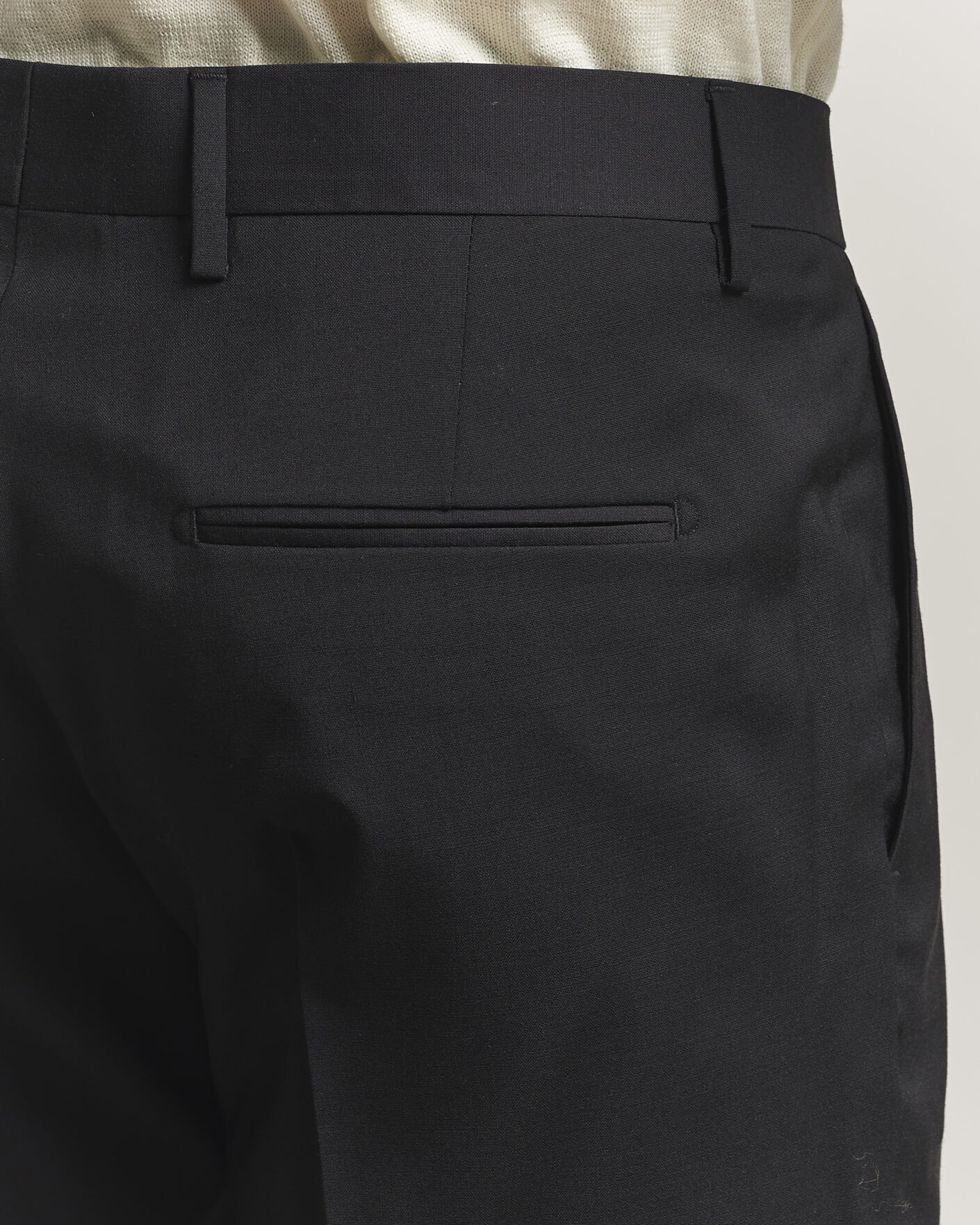 Uomini | Pantaloni | Tiger of Sweden | Tenuta Wool Travel Suit Trousers Black