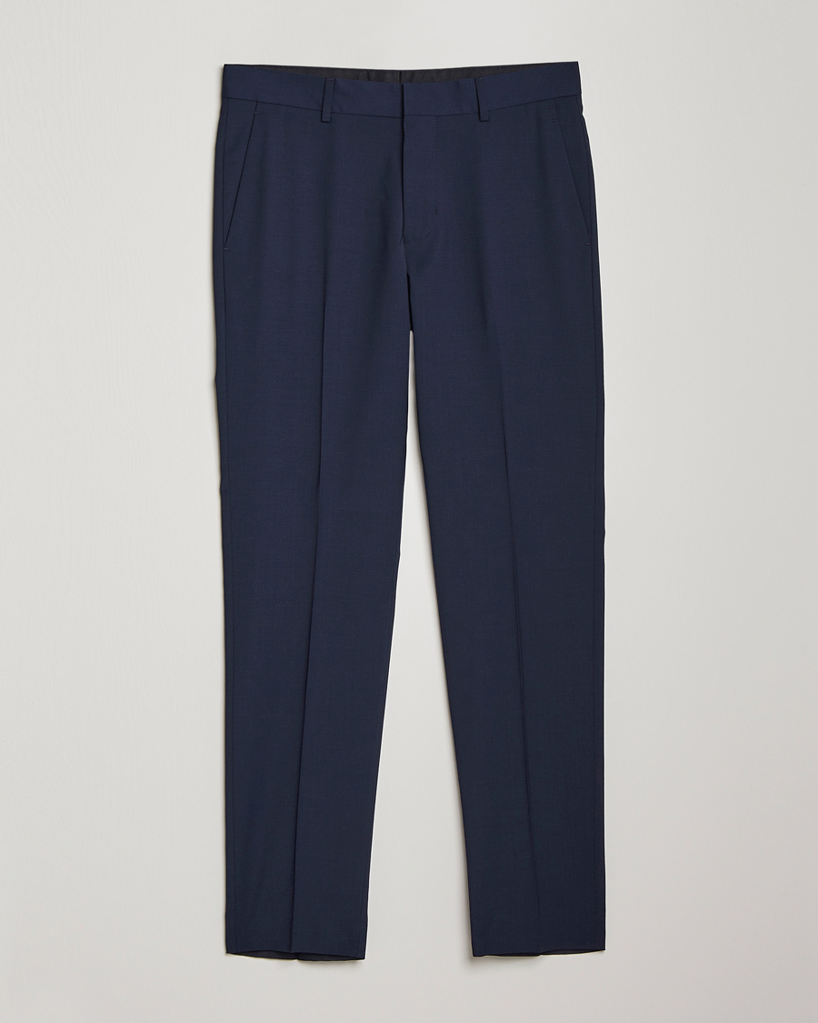 Uomini | Pantaloni | Tiger of Sweden | Tenuta Wool Travel Suit Trousers Royal Blue