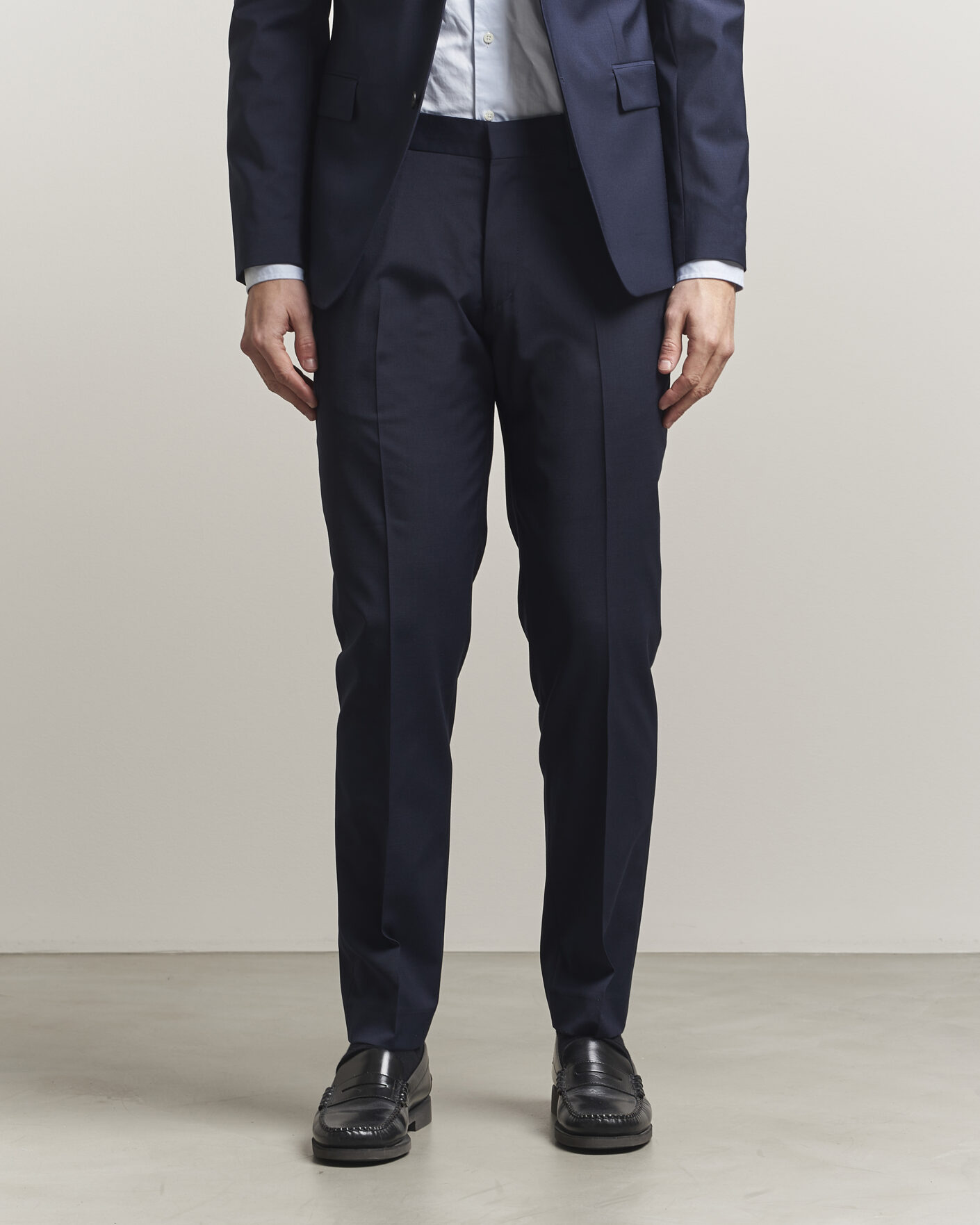Uomini | Pantaloni | Tiger of Sweden | Tenuta Wool Travel Suit Trousers Royal Blue
