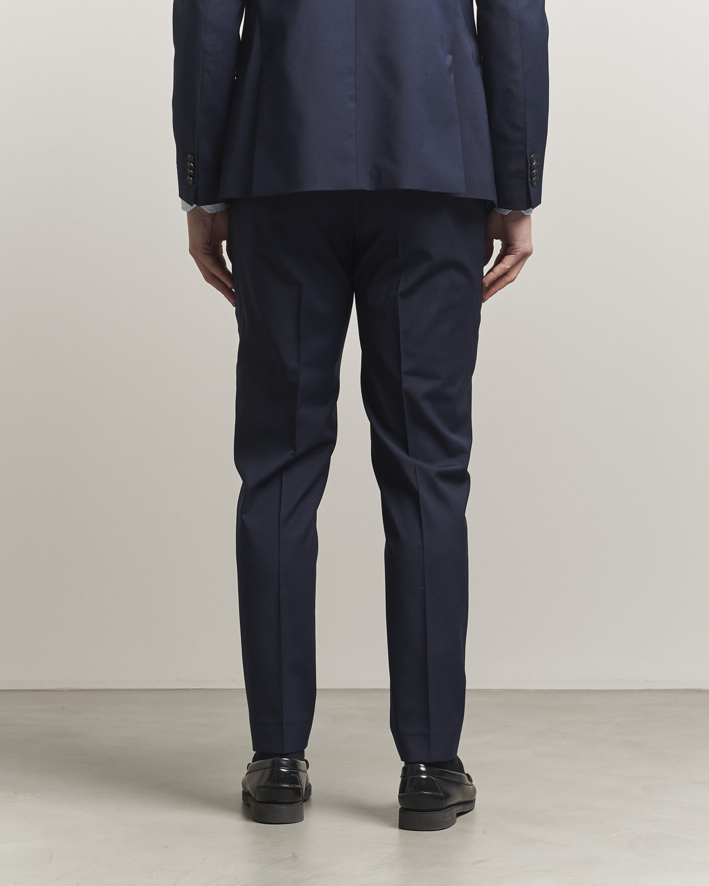 Uomini | Pantaloni | Tiger of Sweden | Tenuta Wool Travel Suit Trousers Royal Blue