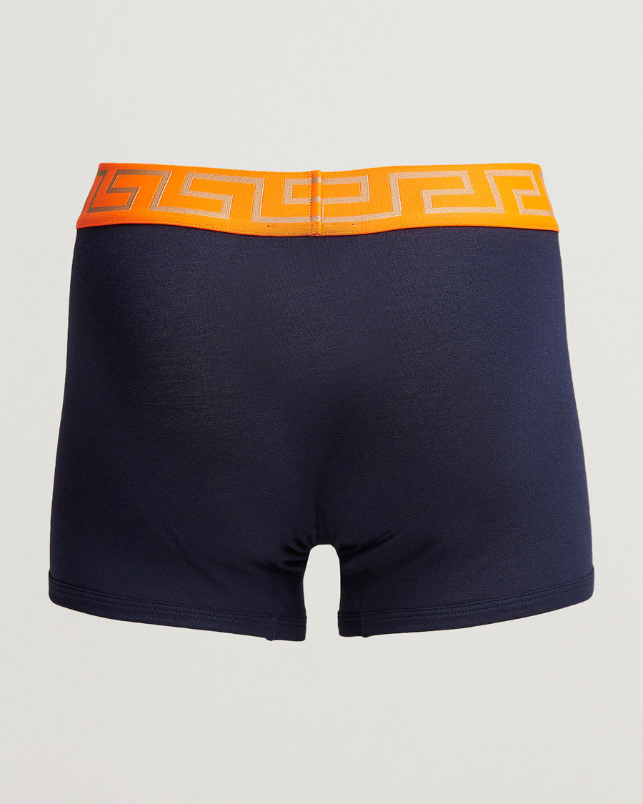 Uomini | Biancheria intima | Versace | Greca Boxer Briefs Navy/Orange
