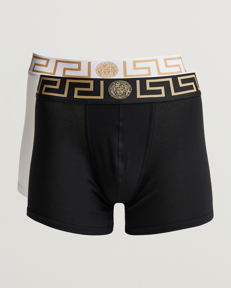Uomini | Biancheria intima | Versace | 2-Pack Greca Boxer Briefs Black/White