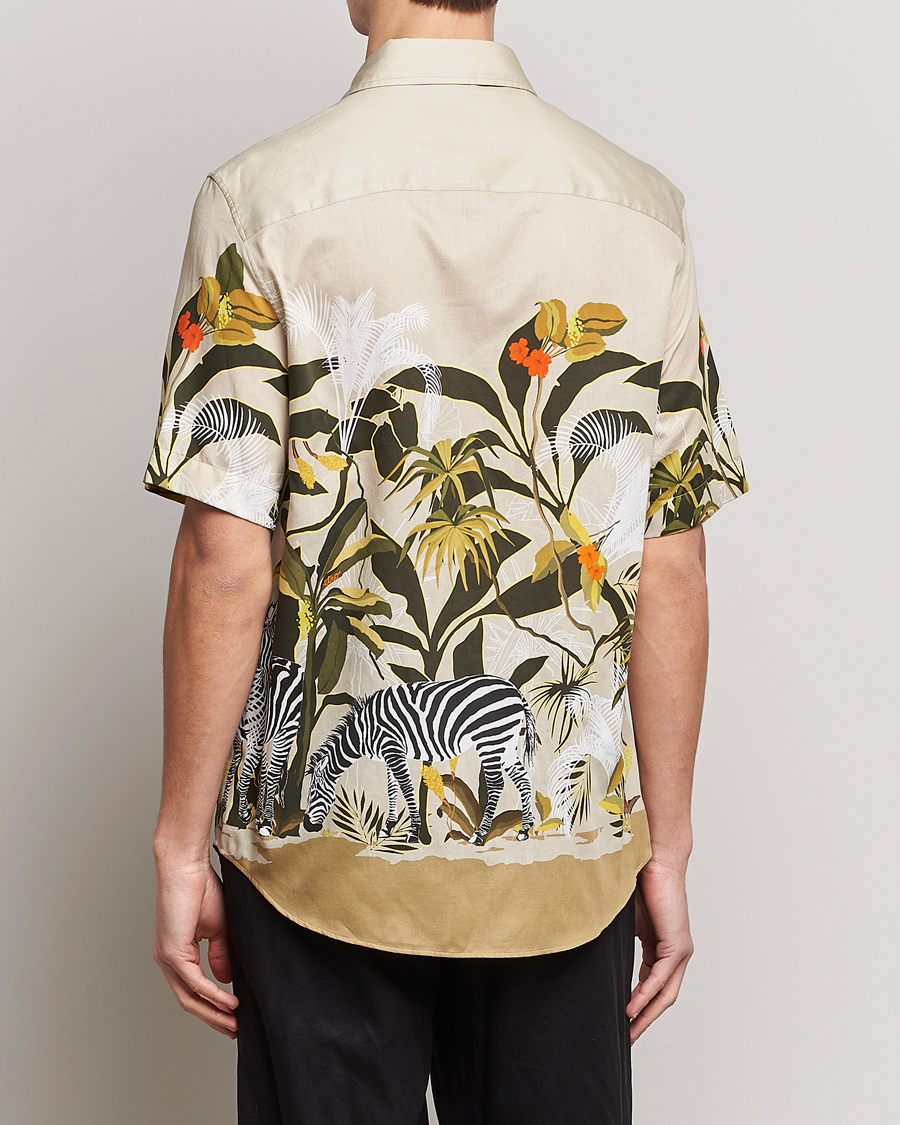 Uomini | Camicie | Etro | Printed Camp Collar Shirt Beige
