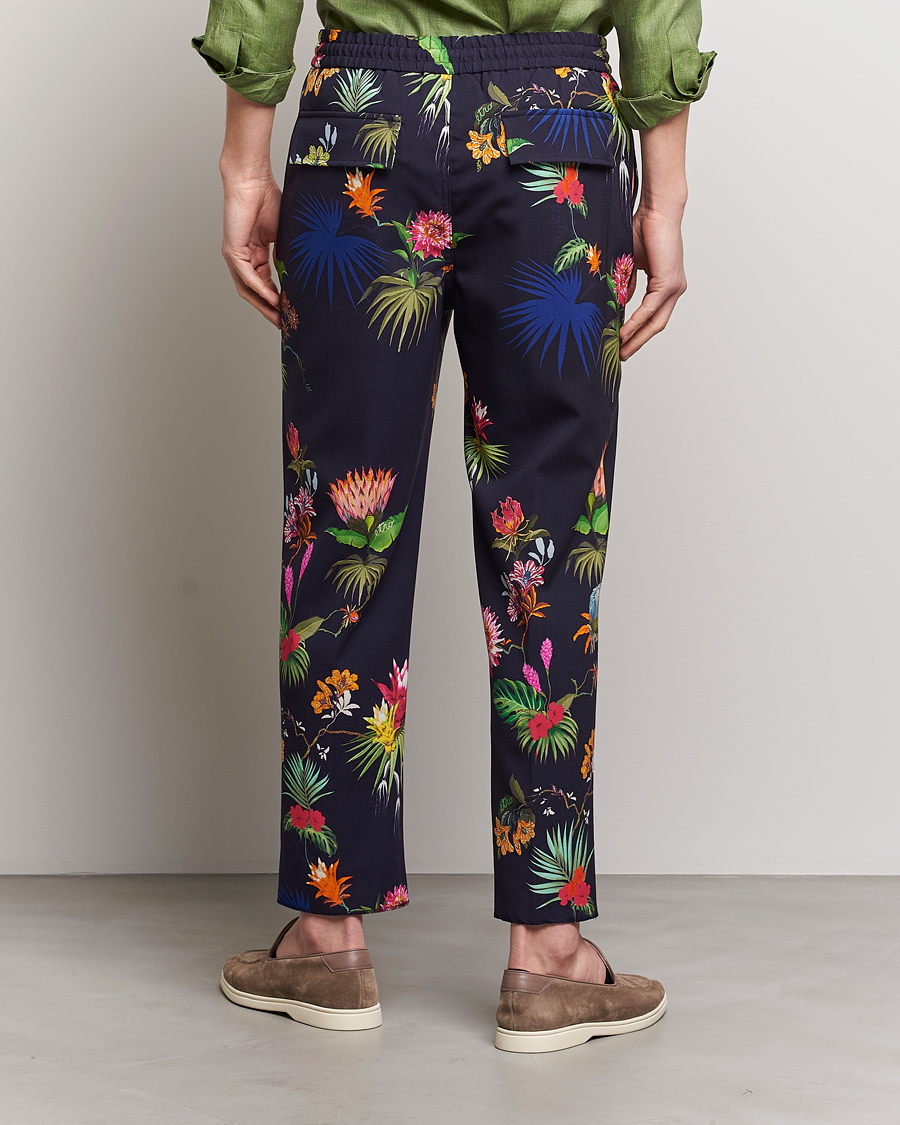 Uomini | Pantaloni | Etro | Printed Casual Trousers Navy