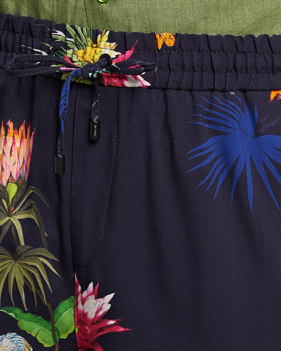 Uomini | Pantaloni | Etro | Printed Casual Trousers Navy
