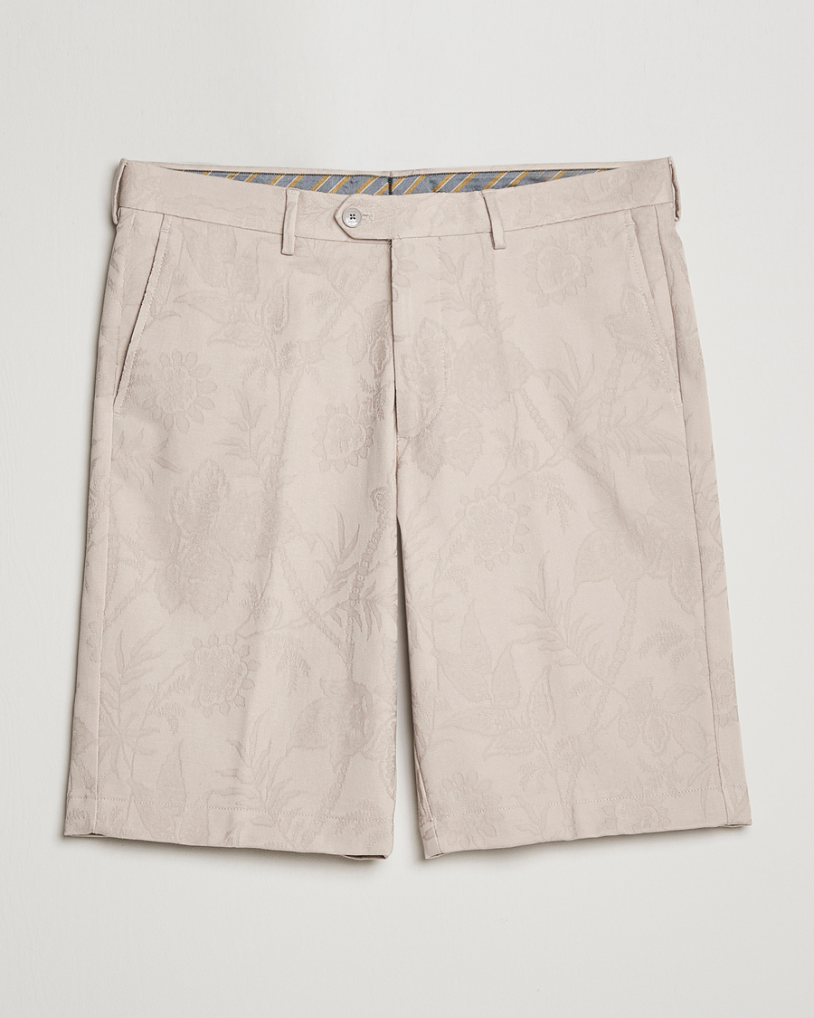 Uomini | Pantaloncini | Etro | Jacquard Weave Shorts Beige