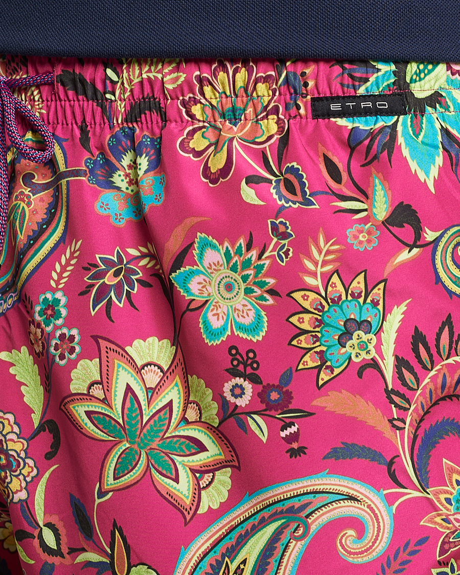 Uomini | Costumi da bagno | Etro | Floreale Printed Swim Trunks Rosa